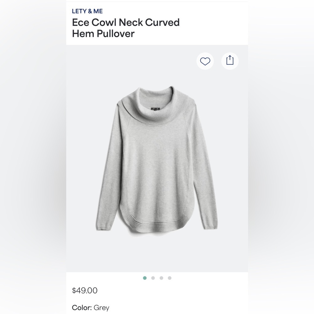 Lety & Me Ece Cowl Neck Sweater